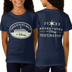 Adventures by Disney Boat Badge T-Shirt for Girls – Customizable