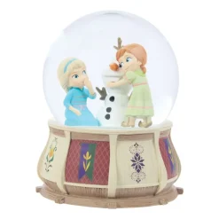 Anna, Elsa and Olaf ''Do You Want to Build a Snowman?'' Musical Snow Globe by Precious Moments – Frozen