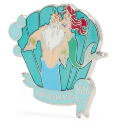 Ariel and King Triton Father's Day 2026 Pin – The Little Mermaid – Limited Release