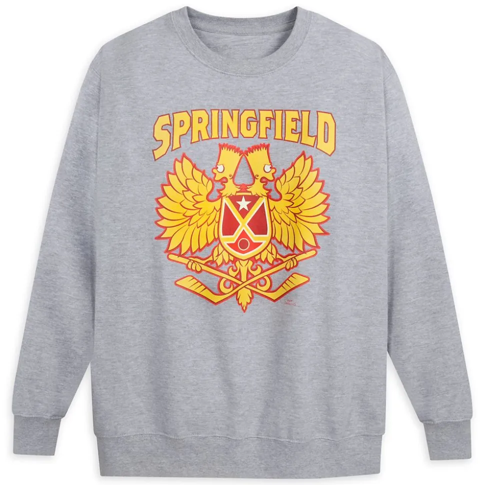Bart Simpson ''Springfield'' Hockey Pullover Sweatshirt for Adults – The Simpsons