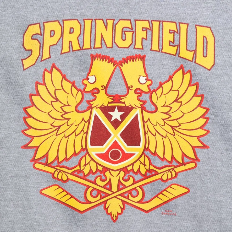 Bart Simpson ''Springfield'' Hockey Pullover Sweatshirt for Adults – The Simpsons