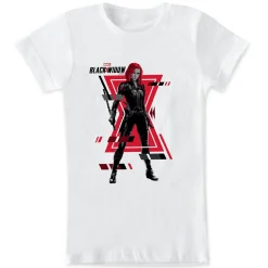 Black Widow Glitched Character Portrait T-Shirt for Kids – Customizable