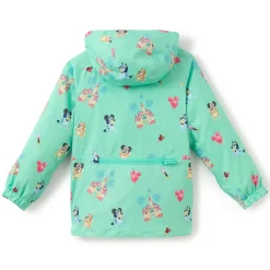 Bluey Disney Parks Half-Zip Packable Hooded Rain Jacket for Kids