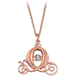 Cinderella Coach Rose Gold Necklace by CRISLU