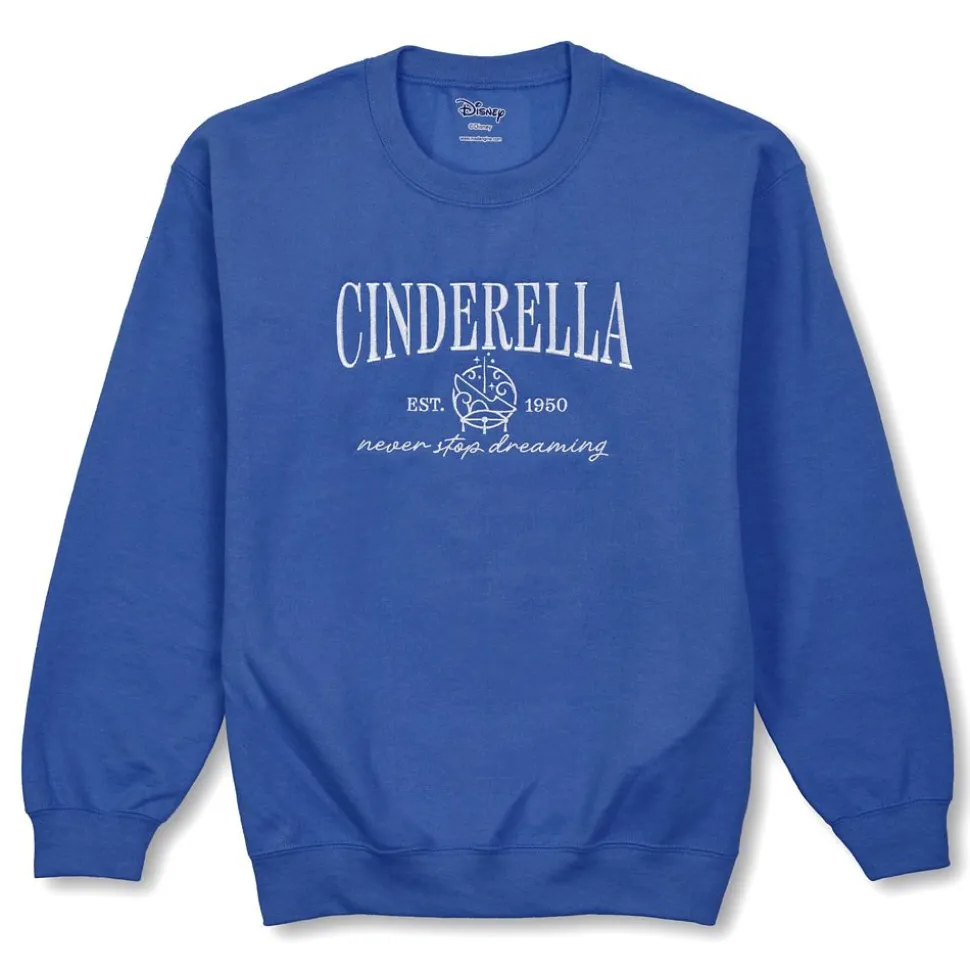 Cinderella Embroidered Pullover Sweatshirt for Women