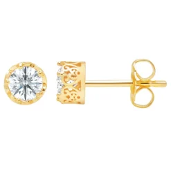 Cinderella Faceted Slipper Earrings by CRISLU