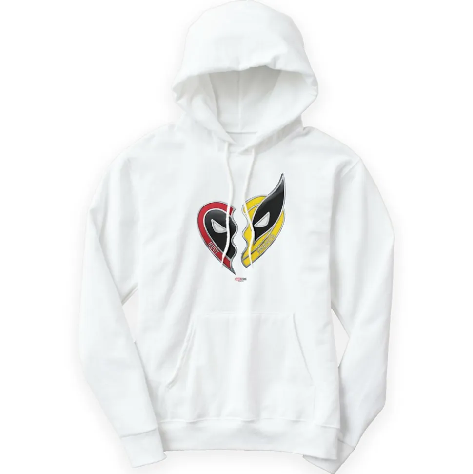 Deadpool & Wolverine Best Friends Charms Pullover Hoodie for Adults – Customizable
