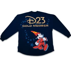 D23-Exclusive Gold Member Sorcerer Mickey Mouse Spirit Jersey® for Adults – Fantasia