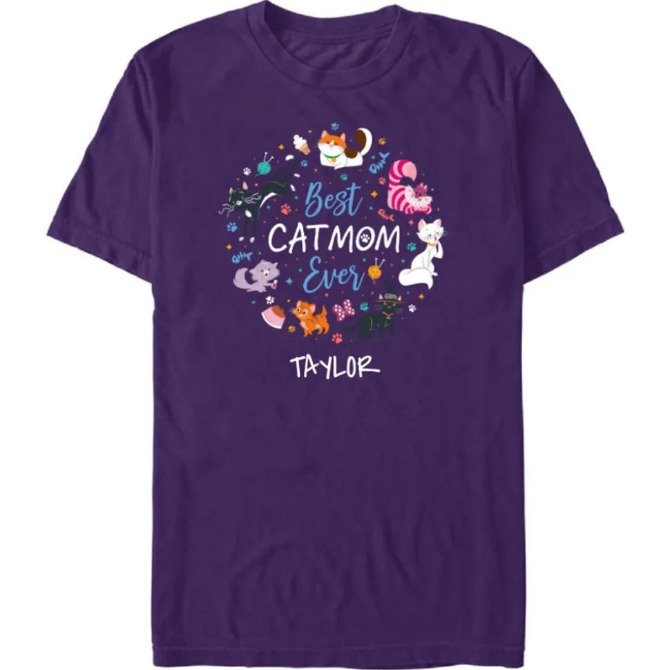 Disney Cats ''Best Cat Mom Ever'' T-Shirt – Customized