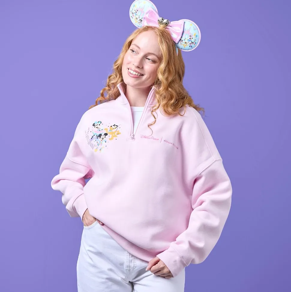 Disneyland 1/4 Zip Pullover Sweatshirt for Women by Stoney Clover Lane