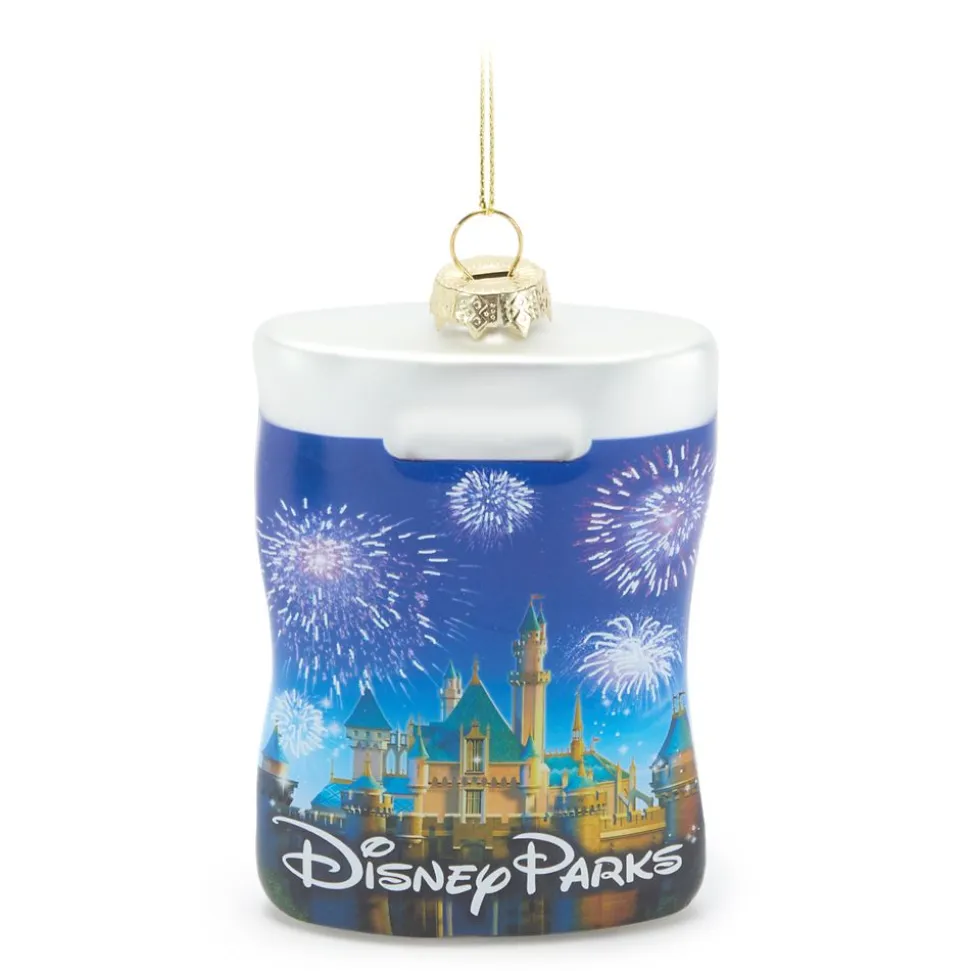 Disney Parks Shopping Bag Glass Ornament