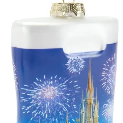 Disney Parks Shopping Bag Glass Ornament