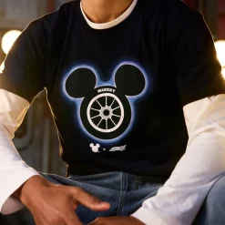 Disney x Formula 1® Velocity Mickey Mouse T-Shirt for Men - Black