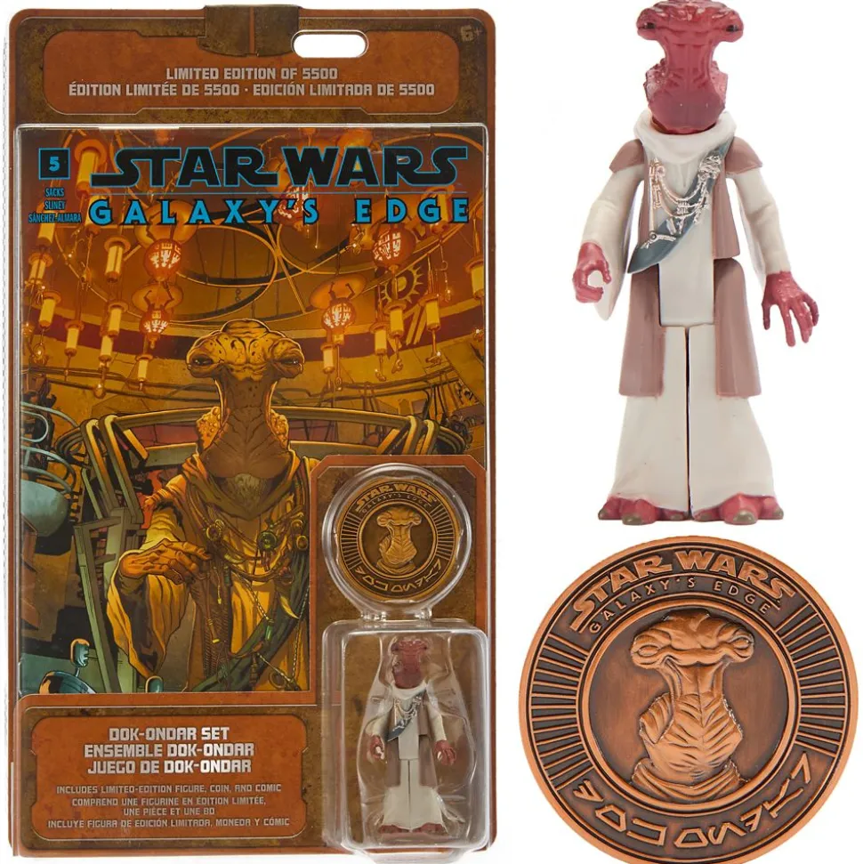 Dok-Ondar Action Figure, Comic Book and Coin Set – Star Wars: Galaxy's Edge – Limited Edition