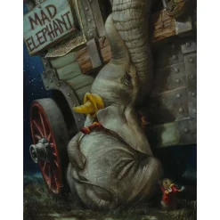 Dumbo ''Baby of Mine'' by Heather Edwards Hand-Signed & Numbered Canvas Artwork – Limited Edition