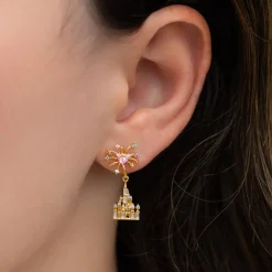Fantasyland Castle Fireworks Dangle Earrings by Girls Crew