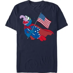 Gonzo American Flag Independence Day 4th of July T-Shirt – The Muppets – Customized