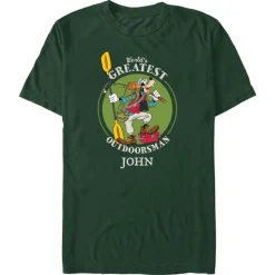 Goofy ''World’s Greatest Outdoorsman'' Father’s Day T-Shirt for Adults – Customized