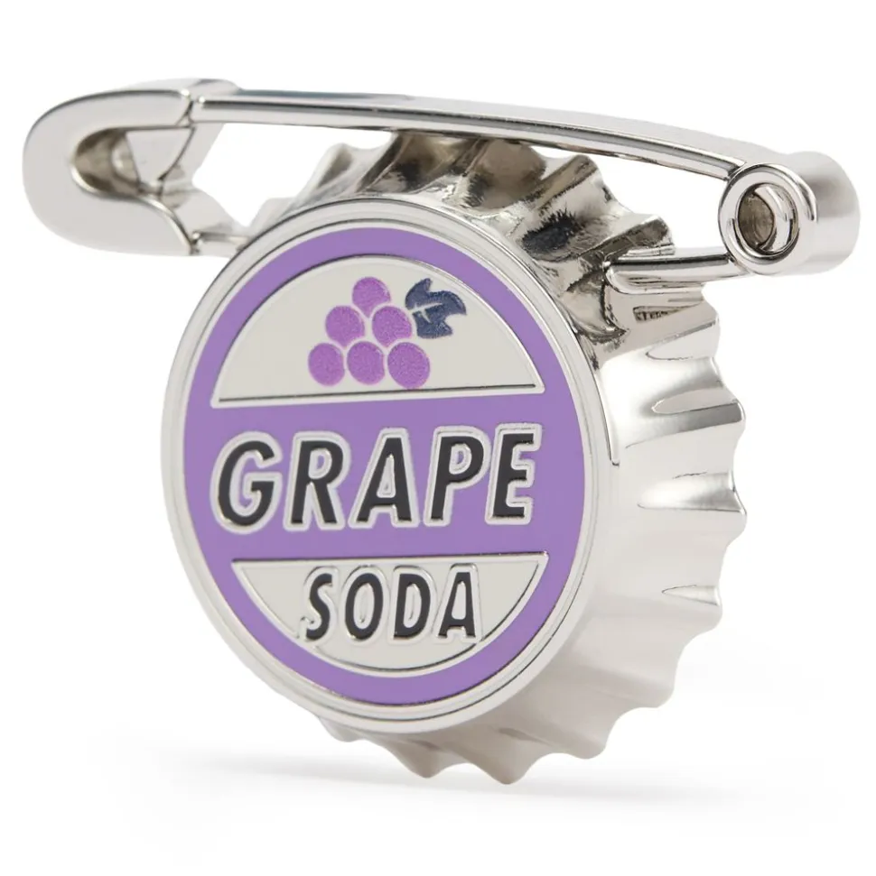 Grape Soda Bottlecap Pin – Up