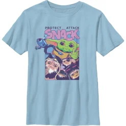 Grogu ''Protect, Attack, Snack'' T-Shirt for Kids – Star Wars: The Mandalorian and Grogu