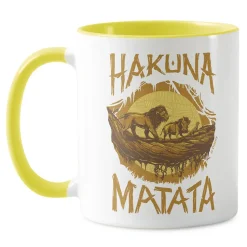 'Hakuna Matata'' Woodcut Design Mug – The Lion King 2019 Film – Customizable