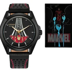 Iron Man Watch for Adults with Pin Set by Citizen