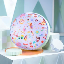 ''it's a small world'' Clock Face Pillow