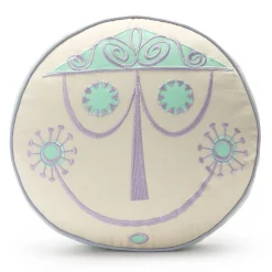 ''it's a small world'' Clock Face Pillow