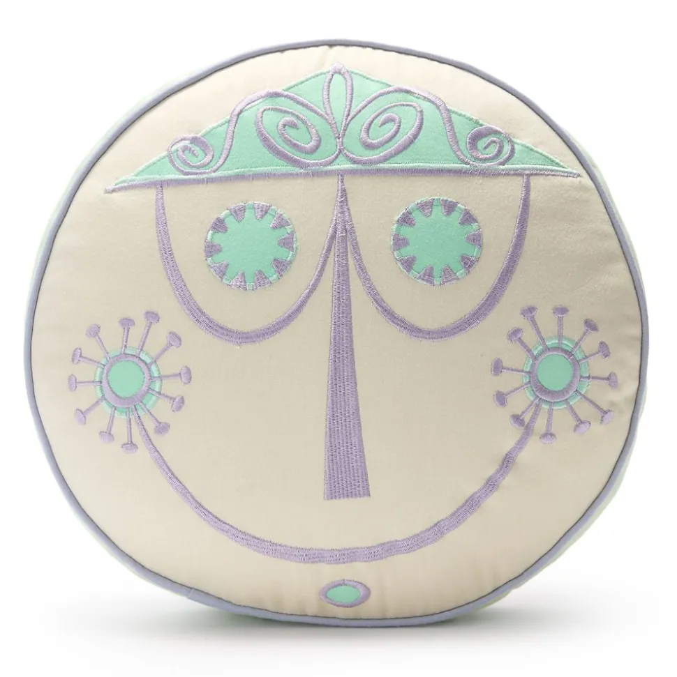 ''it's a small world'' Clock Face Pillow