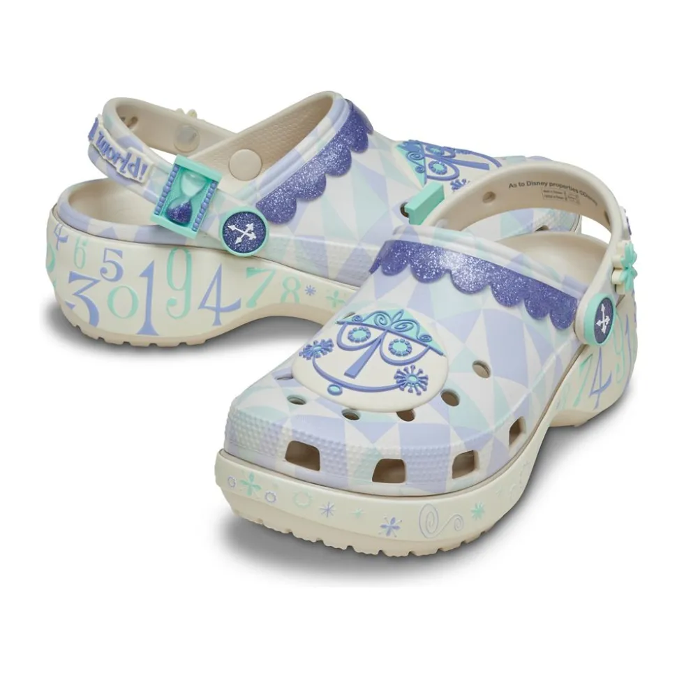 ''it's a small world'' Clogs for Adults by Crocs