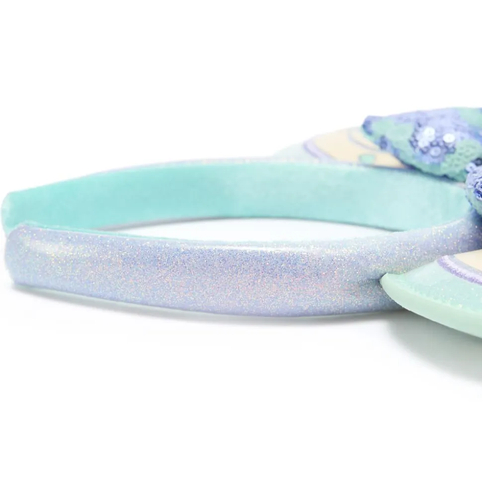 ''it's a small world'' Ear Headband with Sequined Bow