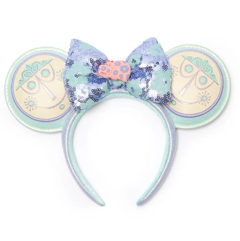 ''it's a small world'' Ear Headband with Sequined Bow