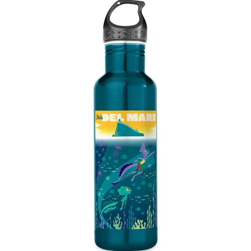 Luca: Alberto & Luca Swim by Isola Del Mare Stainless Steel Water Bottle – Customizable