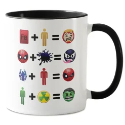 Marvel Emoji Character Equation Coffee Mug – Customizable