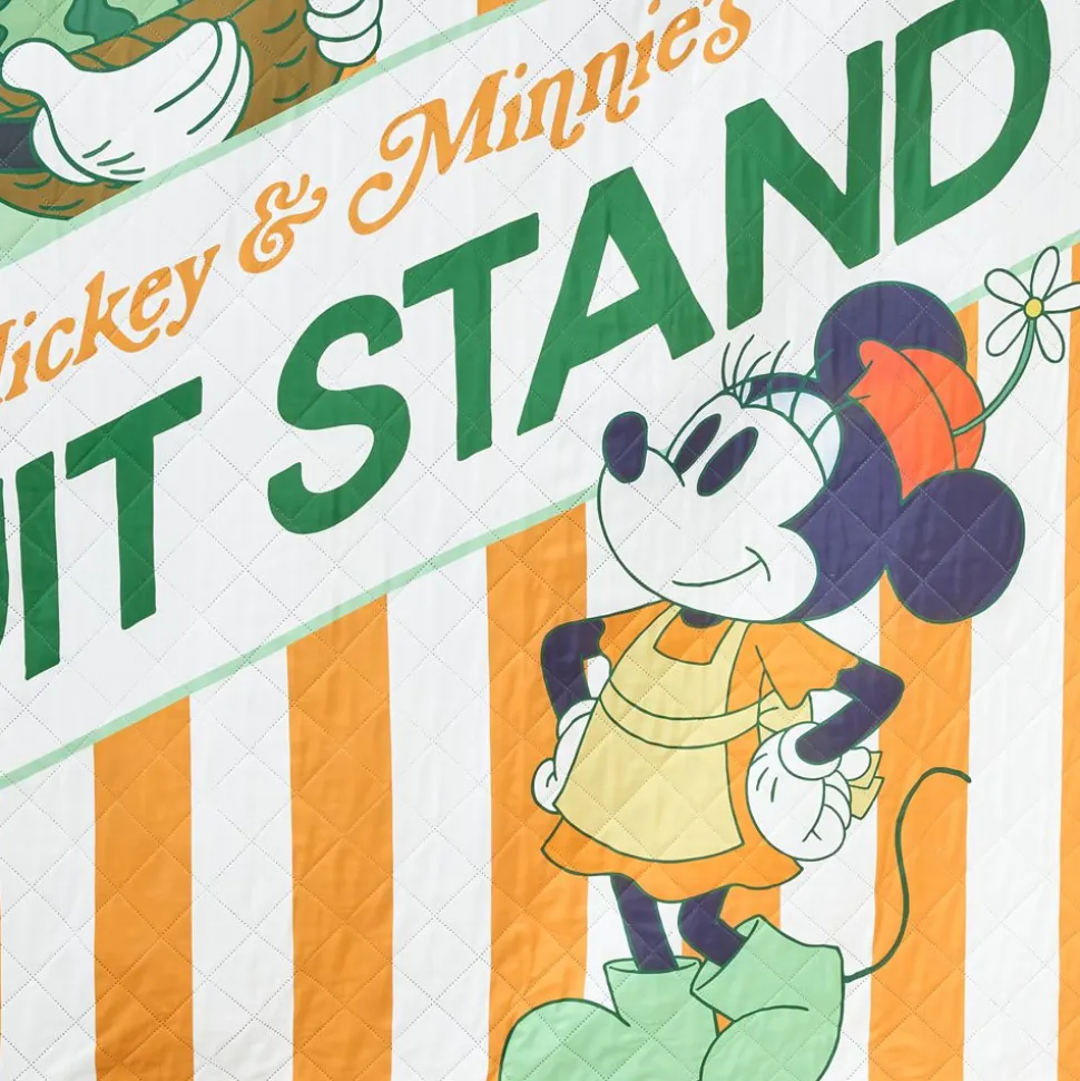 Mickey and Minnie Mouse Fruit Stand Picnic Blanket
