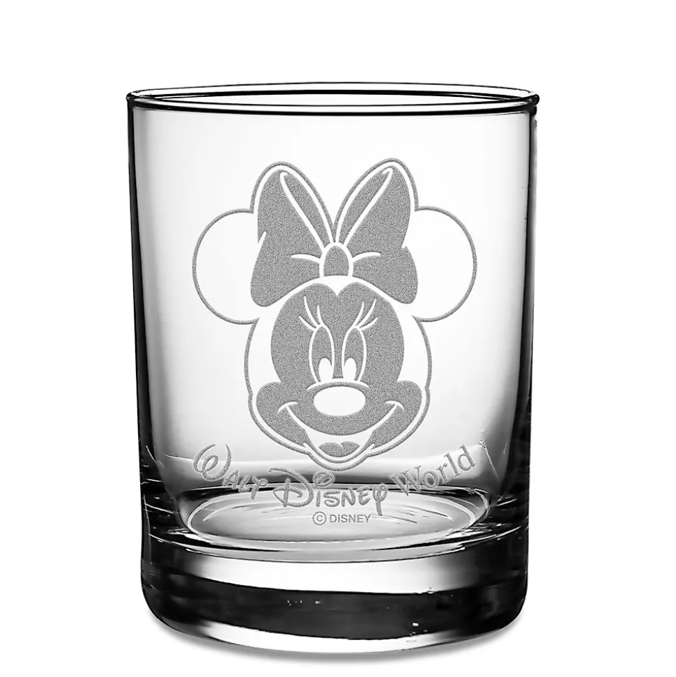 Mickey and Minnie Mouse Glass Set by Arribas – Walt Disney World – Personalized