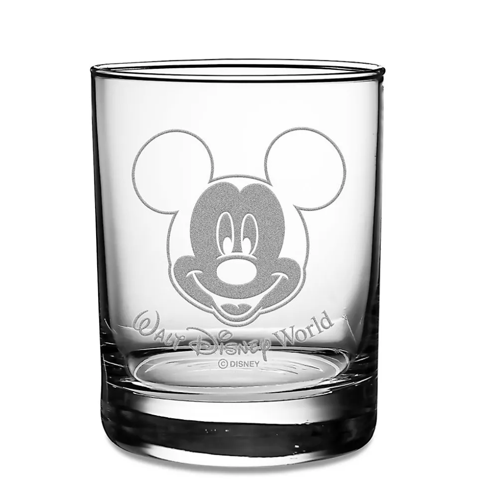 Mickey and Minnie Mouse Glass Set by Arribas – Walt Disney World – Personalized