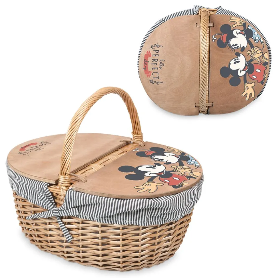 Mickey and Minnie Mouse Picnic Basket