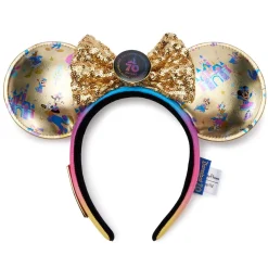 Mickey Mouse and Friends Loungefly Ear Headband for Adults – Disneyland 70th Anniversary