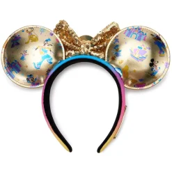 Mickey Mouse and Friends Loungefly Ear Headband for Adults – Disneyland 70th Anniversary