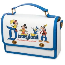 Mickey Mouse and Friends Loungefly Crossbody Bag – Disneyland 70th Anniversary