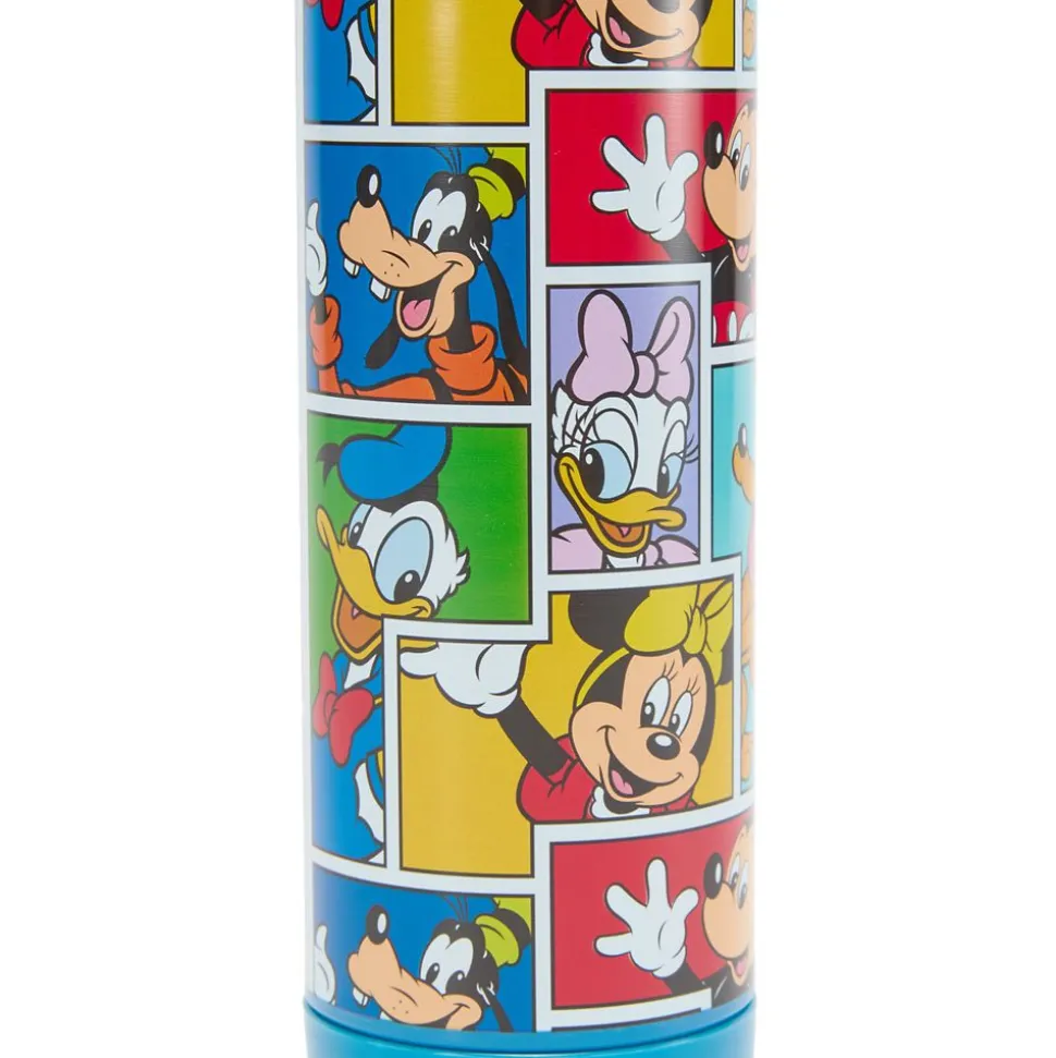 Mickey Mouse and Friends 16 oz. Stainless Steel Water Bottle with Built-In Straw
