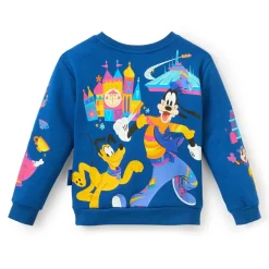 Mickey Mouse and Friends Pullover Sweatshirt for Kids – Disneyland 70th Anniversary
