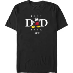 Mickey Mouse ''Best Dad Ever'' Father’s Day T-Shirt for Adults – Customized
