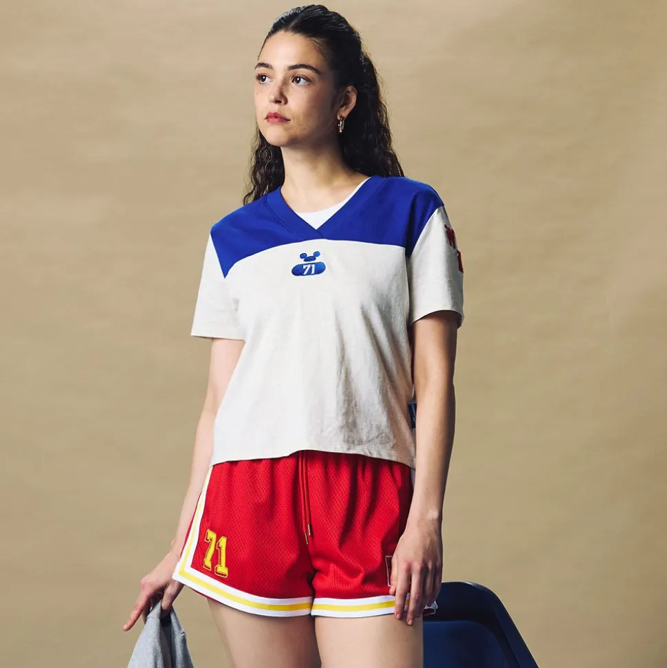 Mickey Mouse Collegiate Shorts for Women
