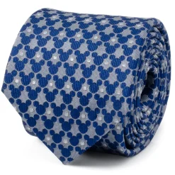 Mickey Mouse Icon Dot Silk Tie for Adults