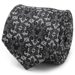 Mickey Mouse Icon Filigree Silk Tie for Adults