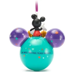 Mickey Mouse Icon Glass Ball Ornament – Walt Disney World 2026