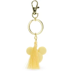 Mickey Mouse Icon Macaron Keychain – Yellow