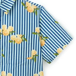 Mickey Mouse Icon Oranges Button-Down Shirt for Men